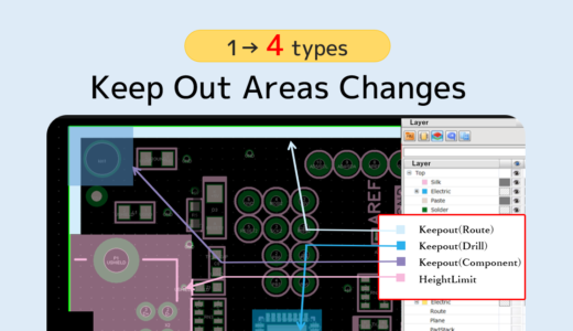The method of creating Keep Out Areas changes from v10.7